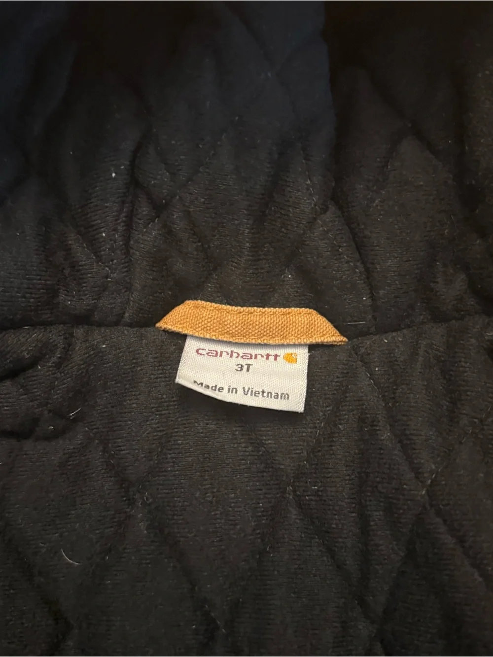 Carhartt Kids Brown Quilted Duck Active Hooded Jacket 3T Toddler Coat